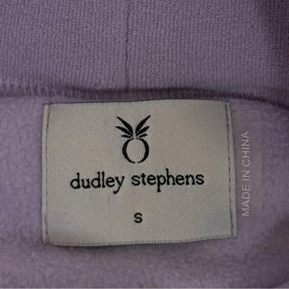 Dudley Stephens Cobble Hill Turtleneck Terry Fleece Sweater Lavender Small - Picture 5 of 5